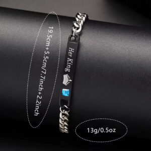 2PCS Men’s Quartz Watch & Bracelet Set – Fashion Digital Scale Dial