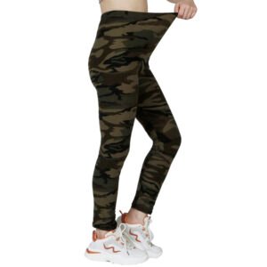 Women’s Camouflage High-Stretch Leggings – Sporty Tight Fit Pencil Pants