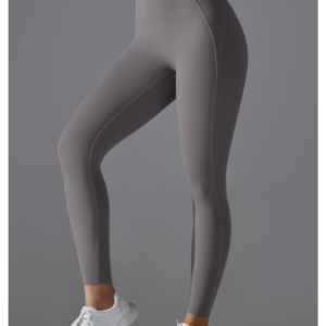 Women’s High-Waisted Peach Hip-Lifting Yoga Leggings – Tight Fit for Gym & Pilates